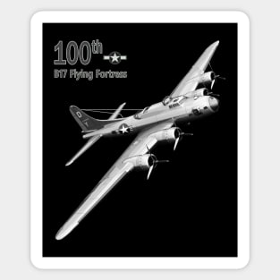 The Bloody 100th Group and B17 Flying Fortress Sticker